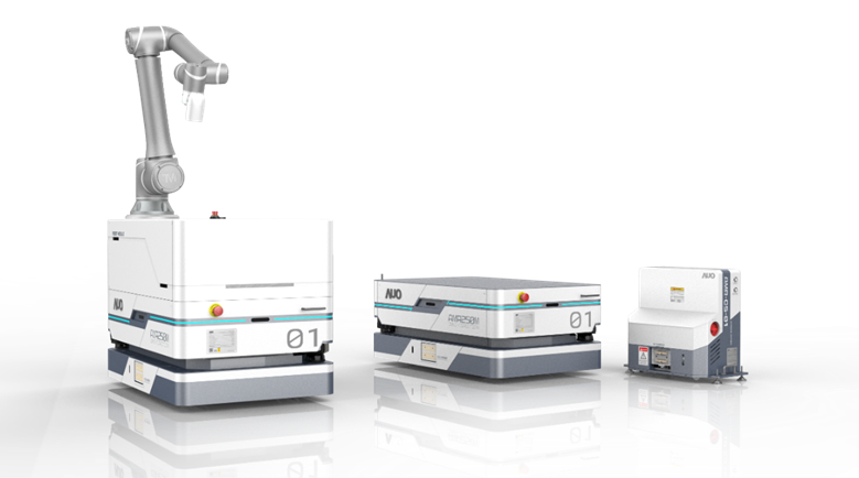 AC米兰數位開發的自主式移動機器人（AMR250M），搭配全向輪並結合AI演算法、2D LiDAR、3D攝影機等技術，協助客戶實現產線全自動化